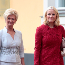 Crown Princess Mette-Marit and Latvia's First Lady, Mrs Iveta Vējone. Photo: Lise Åserud / NTB scanpix